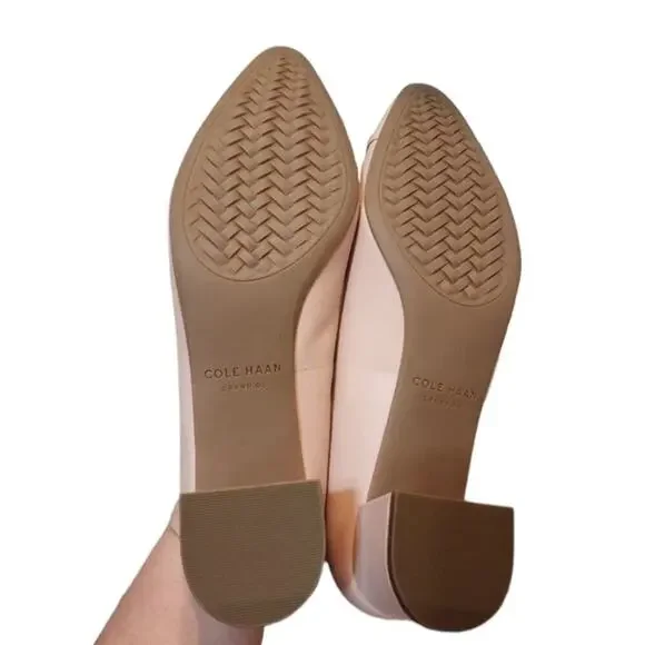Cole Haan waterproof‎ Pale pink Block Heel go to pumps heels size 9.5 new - Picture 5 of 8